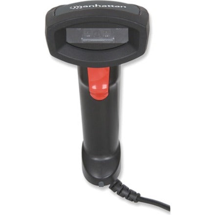Manhattan Linear CCD Handheld Barcode Scanner, USB, 500mm Scan Depth, IP54 rating, Cable length 1.5m, Max Ambient Light 100,000 lux (sunlight), Black, Three Year Warranty, Box