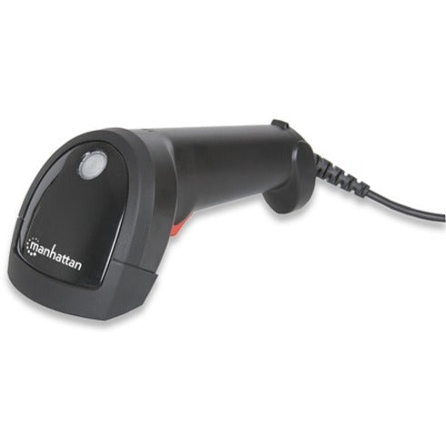 Manhattan Linear CCD Handheld Barcode Scanner, USB, 500mm Scan Depth, IP54 rating, Cable length 1.5m, Max Ambient Light 100,000 lux (sunlight), Black, Three Year Warranty, Box