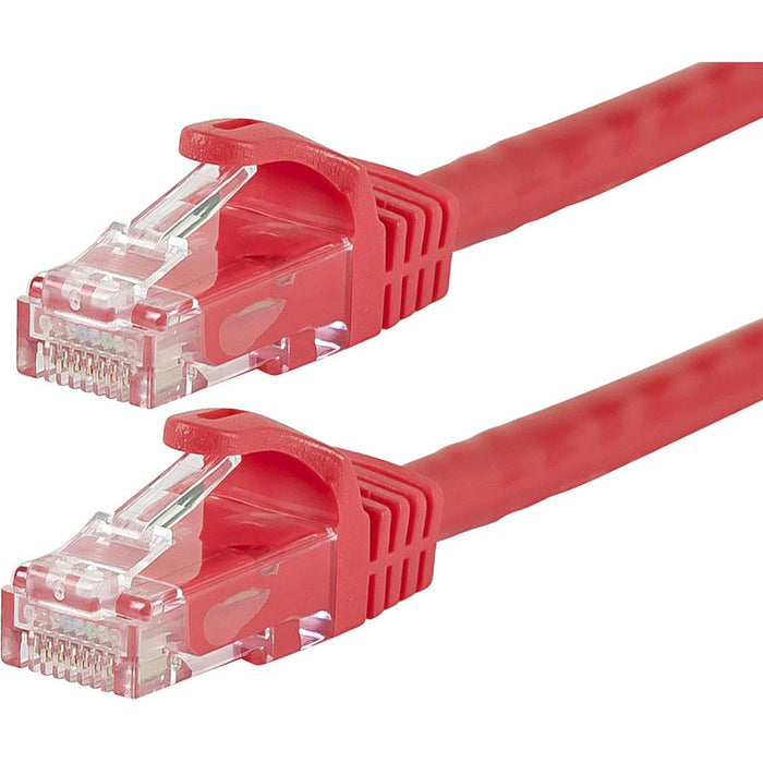 Monoprice FLEXboot Series Cat6 24AWG UTP Ethernet Network Patch Cable, 75ft Red
