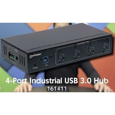 Manhattan 4-Port Industrial USB 3.0 Hub