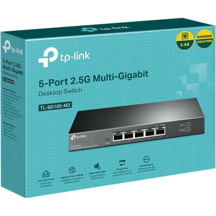 TP-Link TL-SG105-M2 - 5-Port Multi-Gigabit Unmanaged Network Switch - Limited Lifetime Protection
