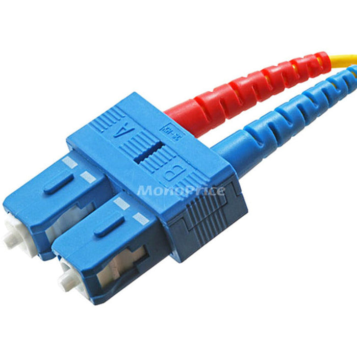Monoprice Fiber Optic Cable, SC/SC, Single Mode, Duplex - 1 meter (9/125 Type) - Yellow