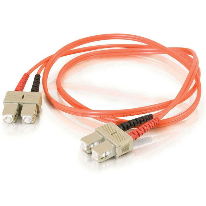 C2G 3m SC-SC 62.5/125 OM1 Duplex Multimode PVC Fiber Optic Cable (LSZH) - Orange