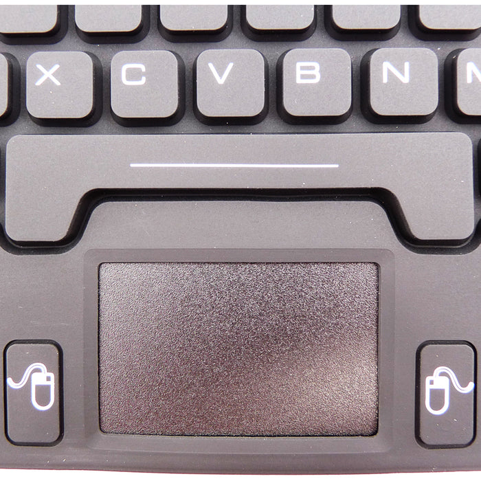 DSI WATERPROOF IP68 SILICONE MINI SIZE WIRED KEYBOARD WITH TOUCHPAD