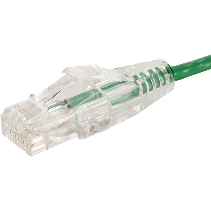 Monoprice SlimRun Cat6 28AWG UTP Ethernet Network Cable, 3ft Green