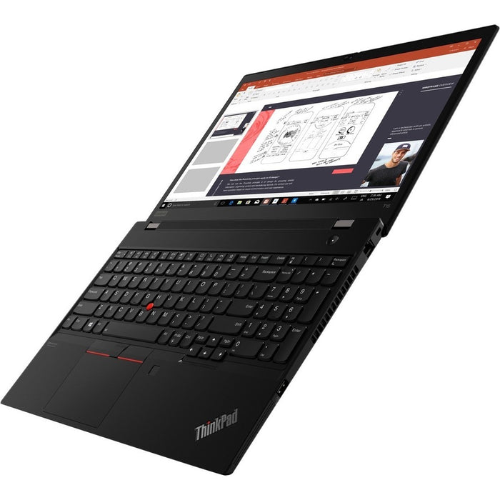 Lenovo ThinkPad T15 Gen 1 20S6001MUS 15.6" Touchscreen Notebook - Full HD - 1920 x 1080 - Intel Core i7 10th Gen i7-10610U Quad-core (4 Core) 1.80 GHz - 16 GB Total RAM - 256 GB SSD - Glossy Black