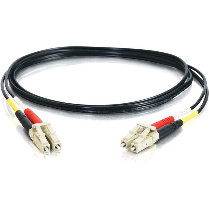 C2G-1m LC-LC 62.5/125 OM1 Duplex Multimode PVC Fiber Optic Cable - Black