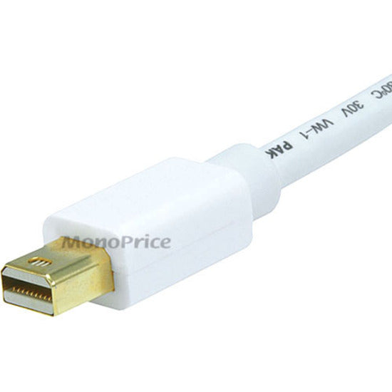 Monoprice 15FT 32AWG Mini DisplayPort to DisplayPort Cable - White