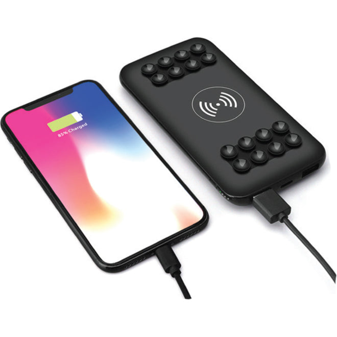 Supersonic 12,000 mAh Qi Wireless Powerbank with Suction Cups