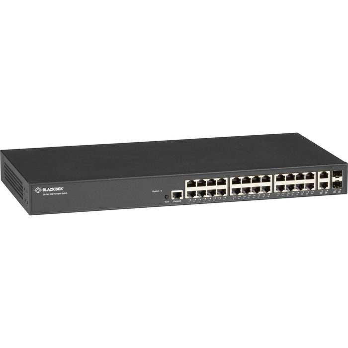 Black Box Gigabit Managed Ethernet Switch - 26-Port