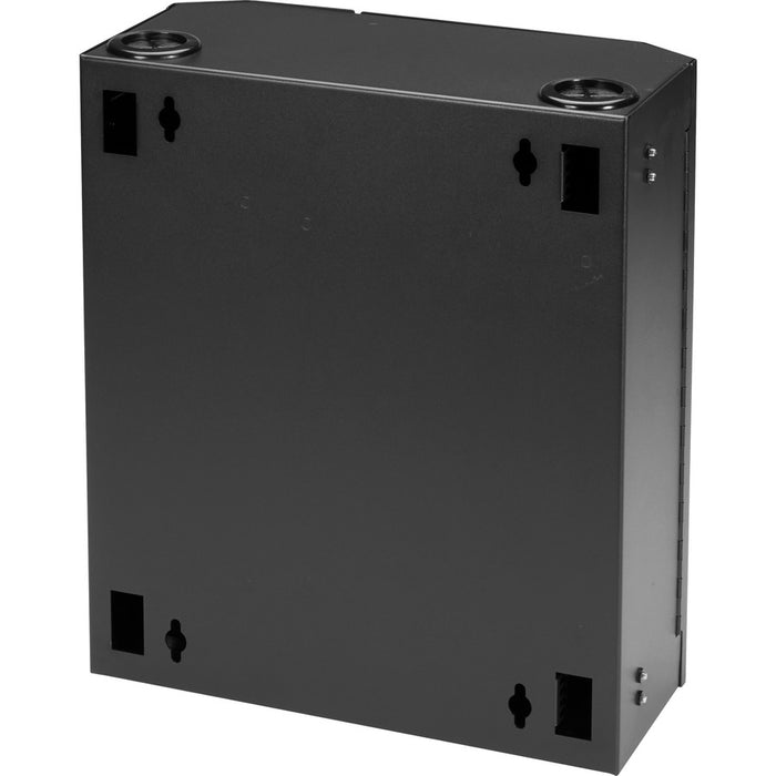 Black Box Fiber Wall Cabinet, Lock-Style, 12-Adapter Panel