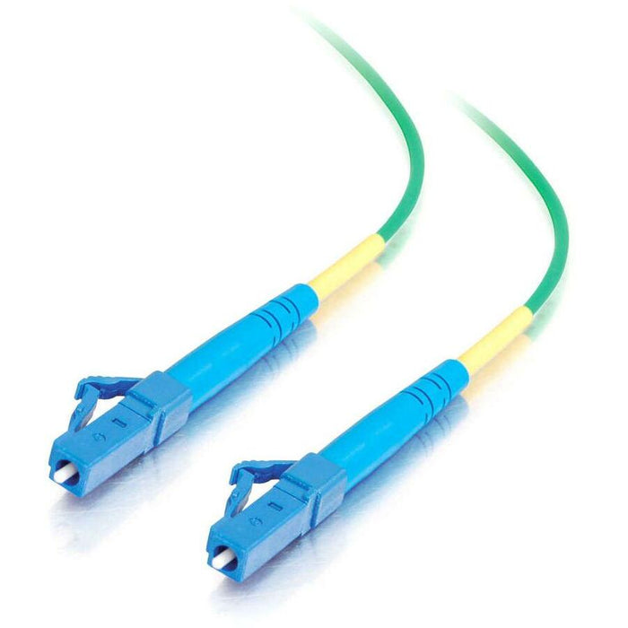 C2G-1m LC-LC 9/125 OS1 Simplex Singlemode PVC Fiber Optic Cable - Green