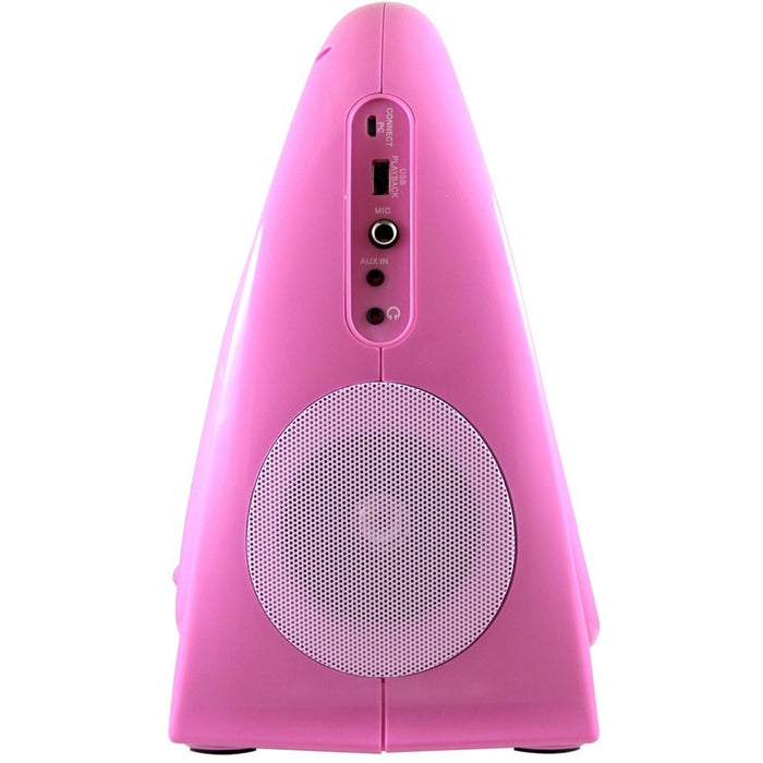Hamilton Buhl Juke24 Portable Digital Jukebox with CD Player & Karaoke, Pink