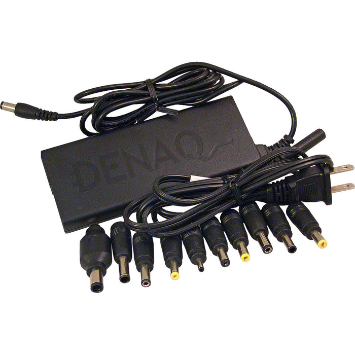 DENAQ 65W 3.34A Slim Universal AC Adapter for ASUS, DELL, GATEWAY, HP, IBM & TOSHIBA Laptops with 10 Interchangeable tips