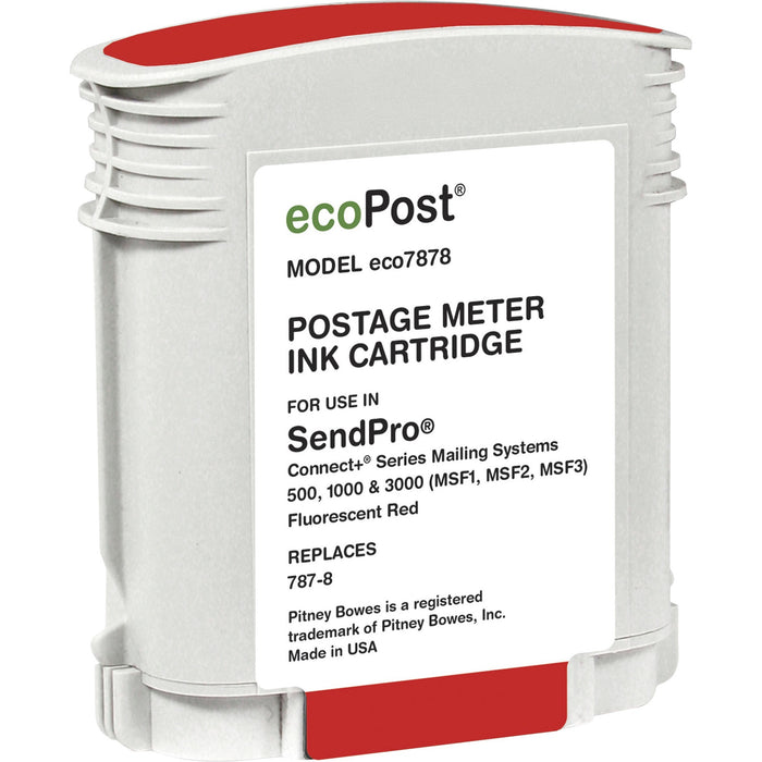 Clover Technologies Remanufactured Ink Cartridge - Alternative for Pitney Bowes - Red