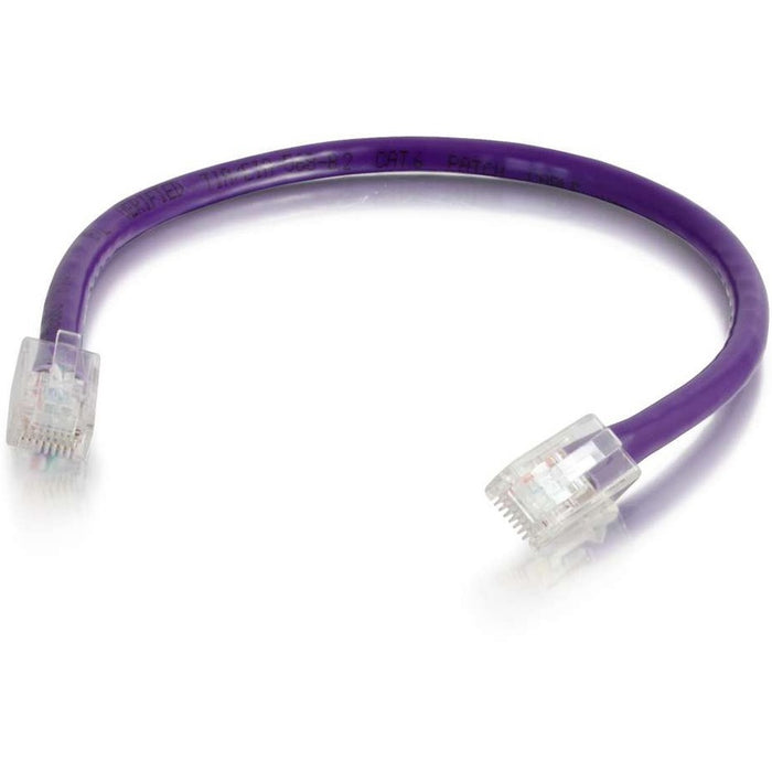C2G-12ft Cat6 Non-Booted Unshielded (UTP) Network Patch Cable - Purple