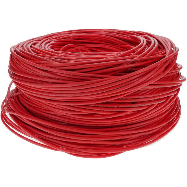 AddOn 1000ft Non-Terminated Red Cat6 STP PVC Copper Patch Cable