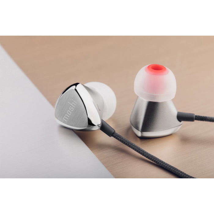 Moshi Vortex 2 In-Ear Headphones - Light Steel