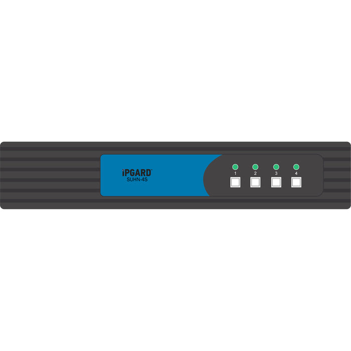 iPGARD Secure 4-Port, Single-Head HDMI KVM Switch with 4K Support