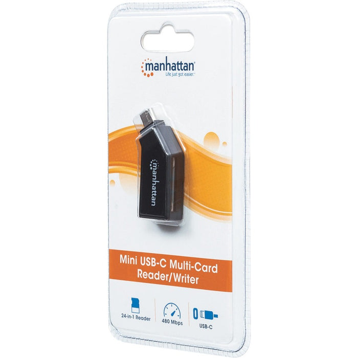 Manhattan USB-C Mini Multi-Card Reader/Writer