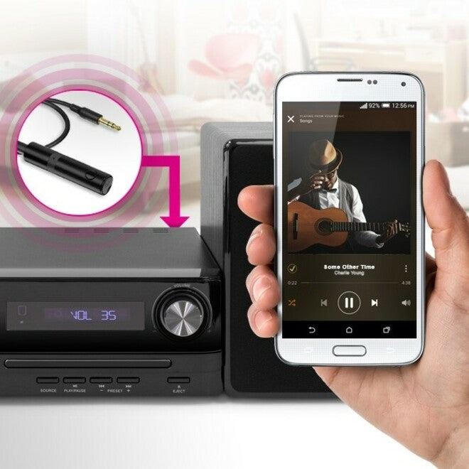 Aluratek Bluetooth Audio Receiver with Built-in Microphone