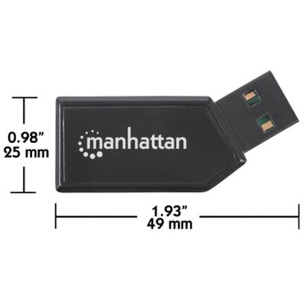 Manhattan Mini Hi-Speed USB 2.0 24-in-1 Multi-Card Reader/Writer