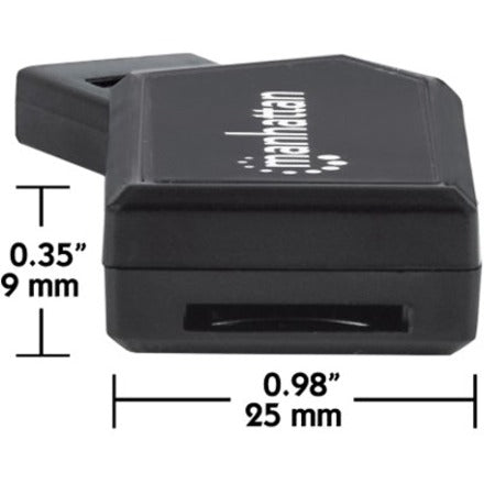 Manhattan Mini Hi-Speed USB 2.0 24-in-1 Multi-Card Reader/Writer