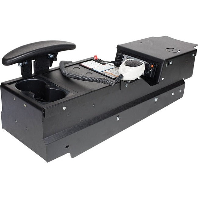 Gamber-Johnson Mounting Box for Radio, Computer - Black Powder Coat