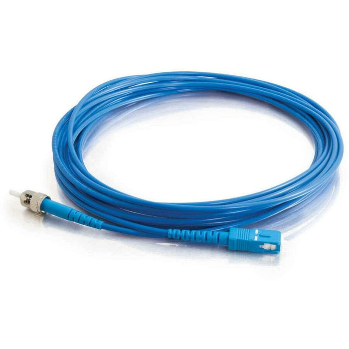 C2G-3m SC-ST 9/125 OS1 Simplex Singlemode PVC Fiber Optic Cable - Blue