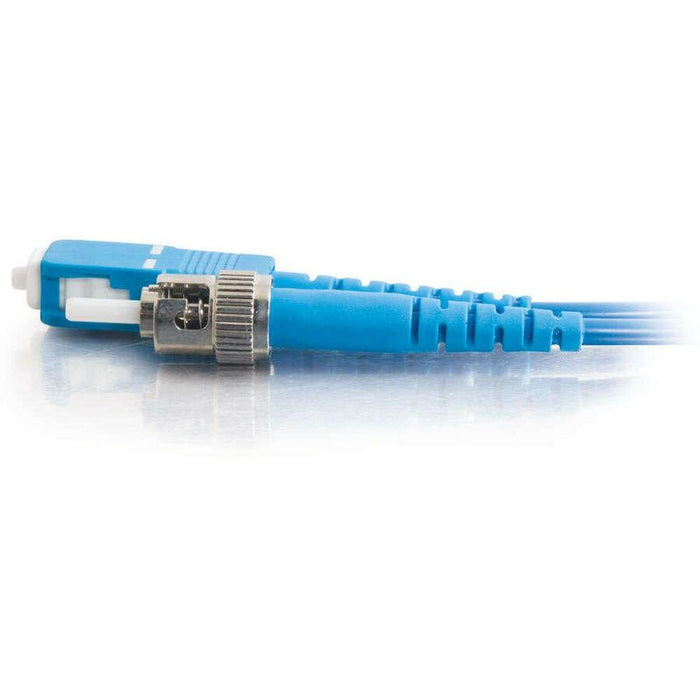 C2G-3m SC-ST 9/125 OS1 Simplex Singlemode PVC Fiber Optic Cable - Blue