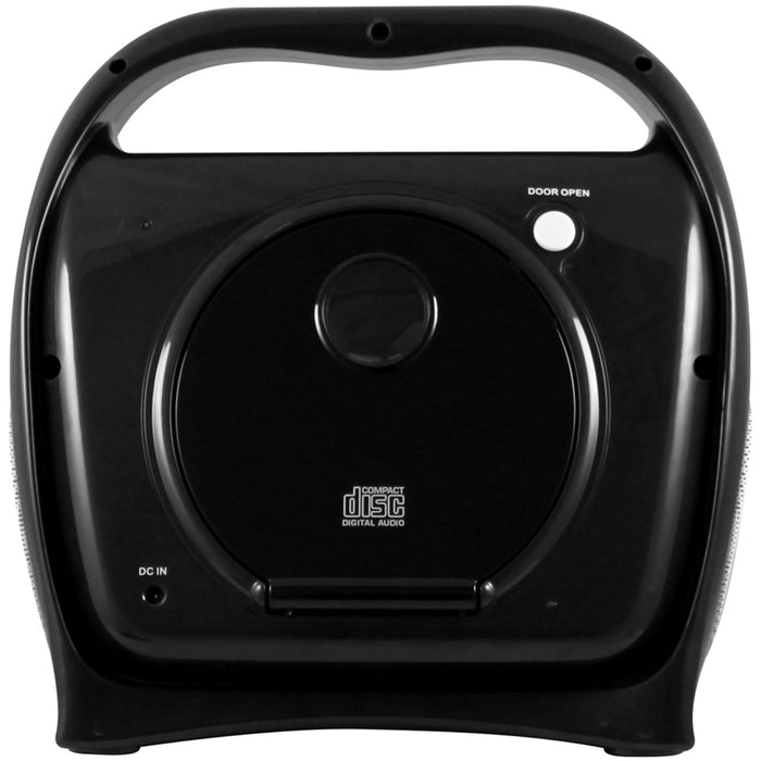 Hamilton Buhl Juke24 Portable Digital Jukebox with CD Player & Karaoke, Black/Gray
