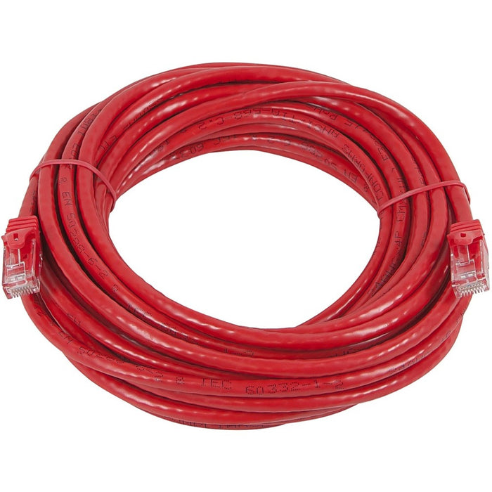 Monoprice FLEXboot Series Cat5e 24AWG UTP Ethernet Network Patch Cable, 50ft Red