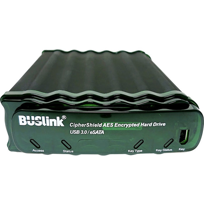 Buslink CipherShield CSE-16T-SU3 16 TB Desktop Hard Drive - External - SATA - Black, Green