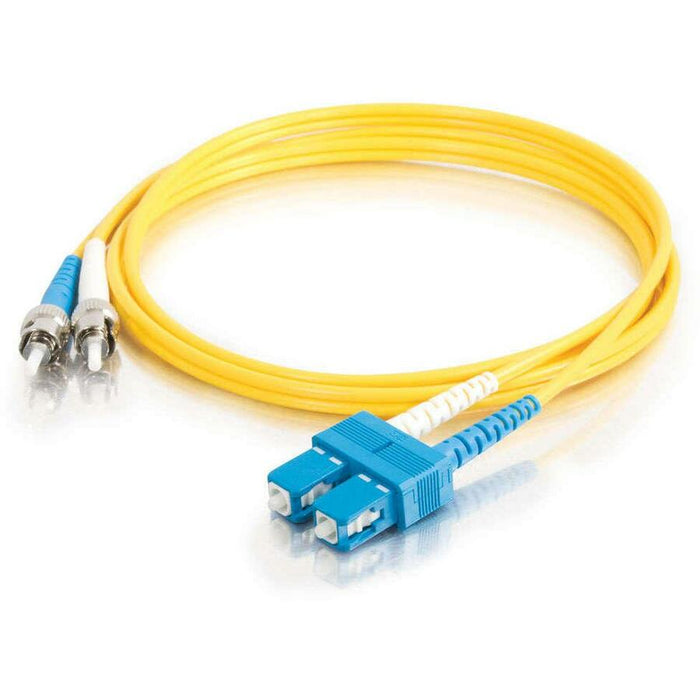 C2G-10m SC-ST 9/125 OS1 Duplex Singlemode PVC Fiber Optic Cable (LSZH) - Yellow