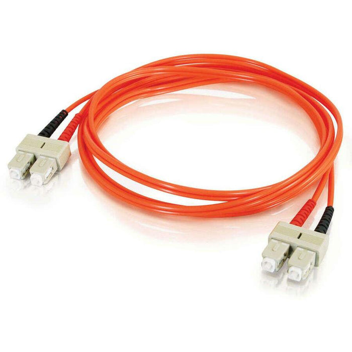 C2G 4m SC-SC 50/125 OM2 Duplex Multimode PVC Fiber Optic Cable (USA-Made) - Orange