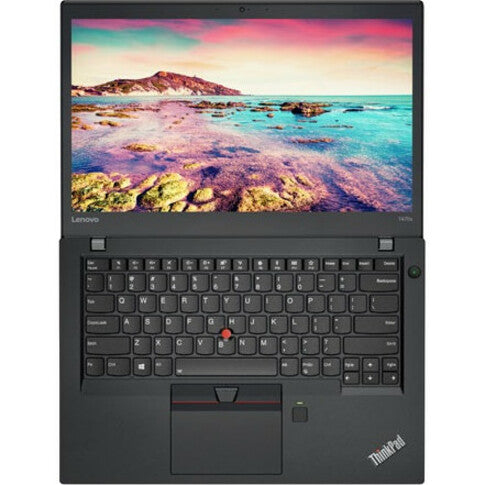 Lenovo ThinkPad T470s 20JTS27X00 14" Notebook - 1920 x 1080 - Intel Core i5 6th Gen i5-6300U Dual-core (2 Core) 2.40 GHz - 8 GB Total RAM - 256 GB SSD - Black