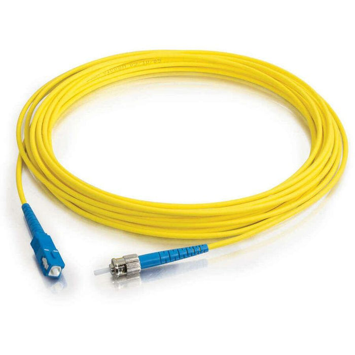 C2G-3m SC-ST 9/125 OS1 Simplex Singlemode Fiber Optic Cable (Plenum-Rated) - Yellow