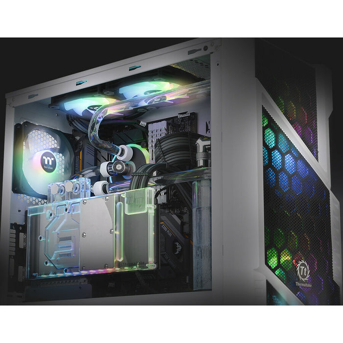 Thermaltake Commander C31 Snow Dual 200MM ARGB Fans Tempered Glass ATX Mid-Tower Chassis