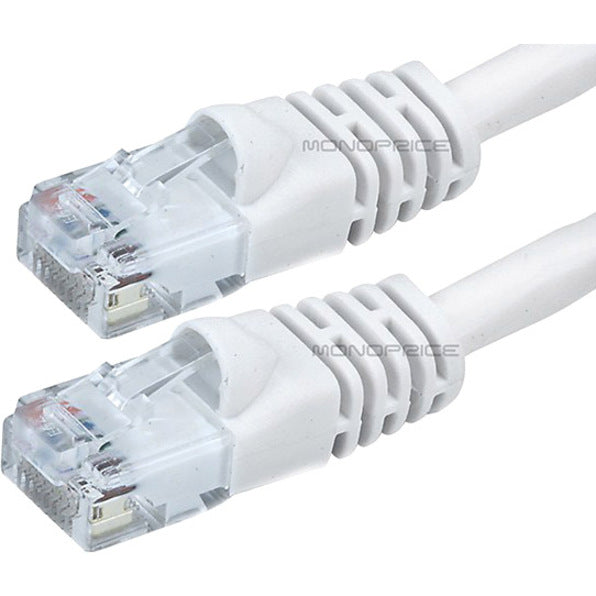 Monoprice 100FT 24AWG Cat6 550MHz UTP Ethernet Bare Copper Network Cable - White