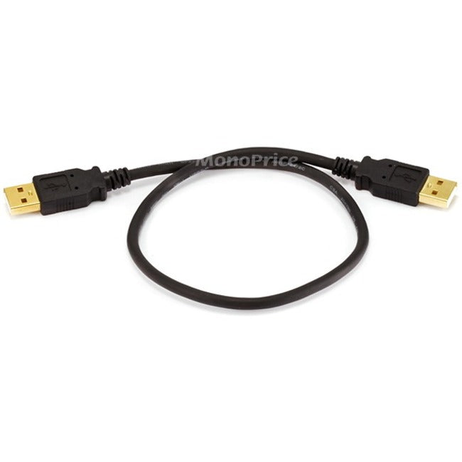 Monoprice 1.5ft USB 2.0 A Male to A Male 28/24AWG Cable (Gold Plated)