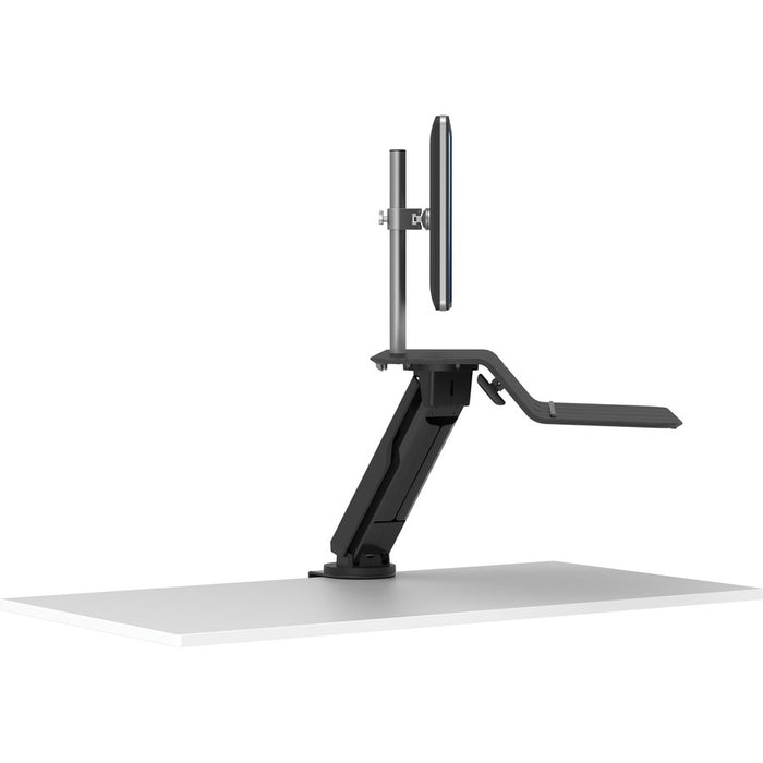 Fellowes Lotus&trade; RT Sit-Stand Workstation Black Single