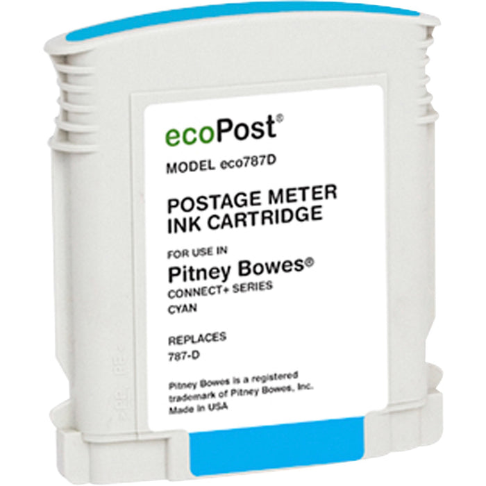 Clover Technologies Remanufactured Ink Cartridge - Alternative for Pitney Bowes - Cyan