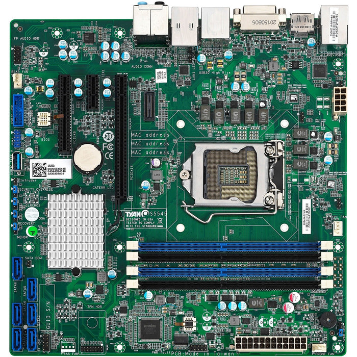 Tyan Tempest EX S5545 Workstation Motherboard - Intel Q170 Chipset - Socket H4 LGA-1151 - Micro ATX