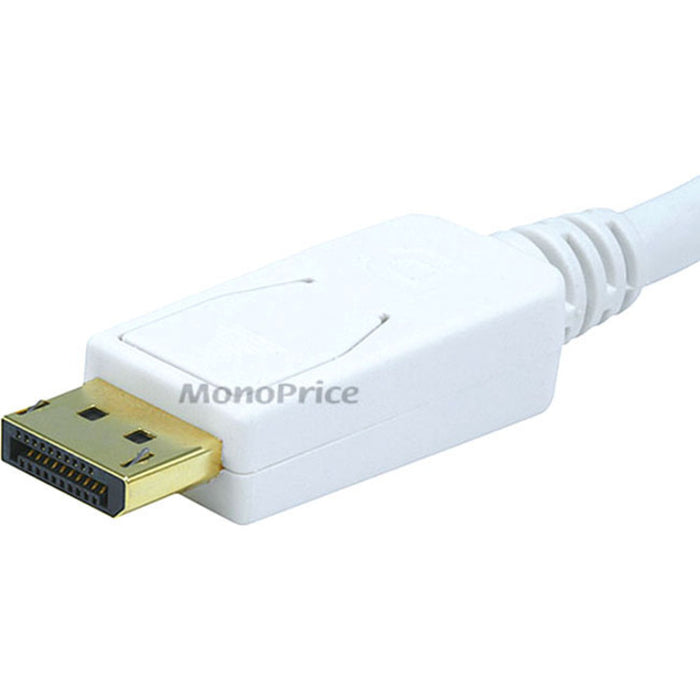 Monoprice 10ft 28AWG DisplayPort to VGA Cable - White