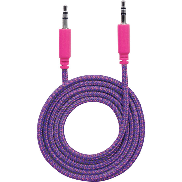 Manhattan 3.5mm Stereo Male to Male, Purple/Pink, 1 m (3 ft.)