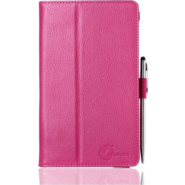 i-Blason Carrying Case (Book Fold) for 7" Tablet - Pink