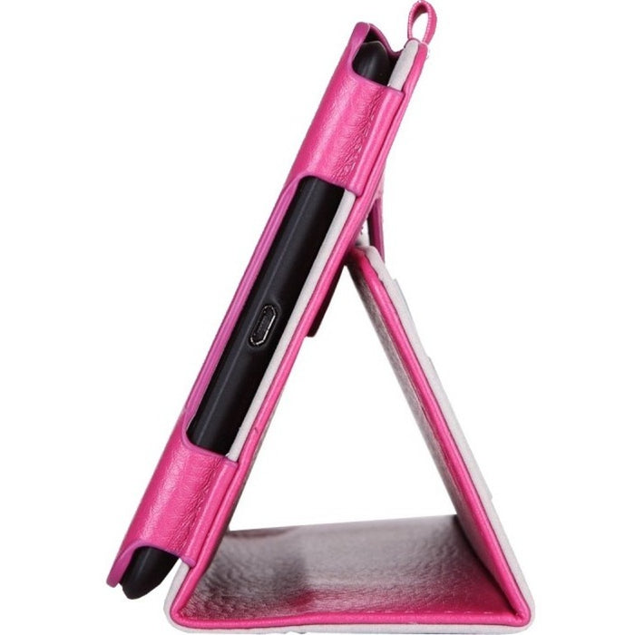 i-Blason Carrying Case (Book Fold) for 7" Tablet - Pink
