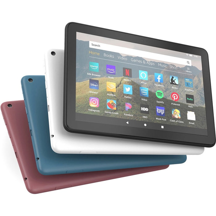Amazon Fire HD 8 Tablet - 8" WXGA - Quad-core (4 Core) 2 GHz - 2 GB RAM - 64 GB Storage - White