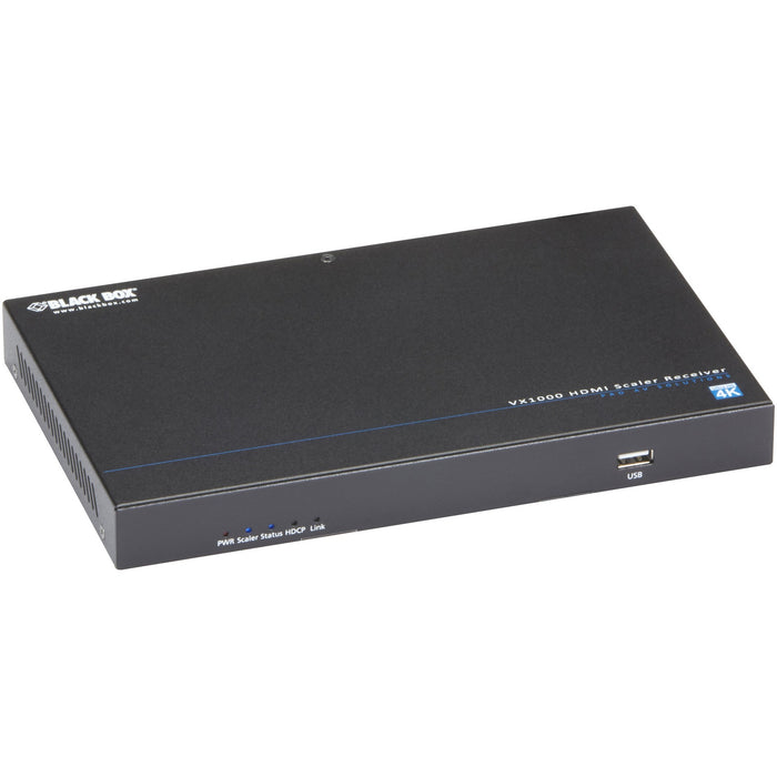 Black Box VX1000 Series Extender Scaling Receiver, 4K, HDMI, CATx, Audio
