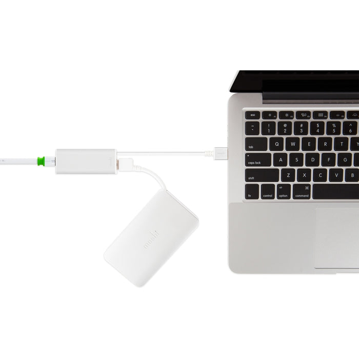 Moshi - Enjoy a fast and stable wired connection with this USB 3.0 to Gigabit Ethernet Adapter